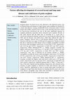 Research paper thumbnail of Factors affecting development of covered kernel and long smut diseases and yield losses of grain sorghum