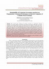 Research paper thumbnail of Sustainability of Corporate Governance Practices on Organization's Financial Performance in Selected Companies of Colombo Stock Exchange