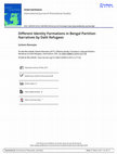 Research paper thumbnail of Different Identity Formations in Bengal Partition Narratives by Dalit Refugees