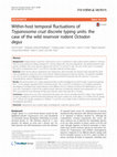 Research paper thumbnail of Within-host temporal fluctuations of Trypanosoma cruzi discrete typing units: the case of the wild reservoir rodent Octodon degus