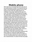 Research paper thumbnail of The Mobile phone