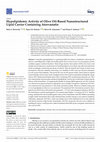 Research paper thumbnail of Hypolipidemic Activity of Olive Oil-Based Nanostructured Lipid Carrier Containing Atorvastatin