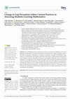 Research paper thumbnail of Change in Gap Perception within Current Practices in Assessing Students Learning Mathematics