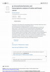 Research paper thumbnail of Immunehistochemistry and Transcriptomic Analysis of Iodine and Breast Cancer V1 (PROTOCOLS.IO.T7GERJW)