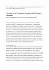 Research paper thumbnail of Constraints on the Precautionary Principle and the Problem of Uncertainty