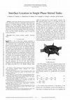 Research paper thumbnail of Interface Location In Single Phase Stirred Tanks