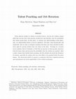 Research paper thumbnail of Talent Poaching and Job Rotation