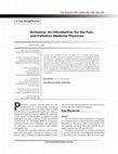 Research paper thumbnail of Ketamine: An Introduction for the Pain and Palliative Medicine Physician