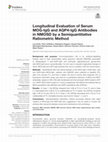 Research paper thumbnail of Longitudinal Evaluation of Serum MOG-IgG and AQP4-IgG Antibodies in NMOSD by a Semiquantitative Ratiometric Method