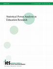 Research paper thumbnail of Statistical Power Analysis in Education Research