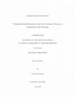 Research paper thumbnail of Utilizing External Information about the Covariance Structure in Experiments with Clustering