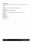 Research paper thumbnail of UC Merced Proceedings of the Annual Meeting of the Cognitive Science Society Title Words as Tools and the Problem of Abstract Word Meanings Words as Tools and the Problem of Abstract Word Meanings