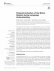 Research paper thumbnail of Chained Activation of the Motor System during Language Understanding