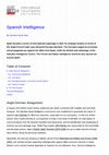 Research paper thumbnail of Spanish Intelligence