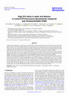 Research paper thumbnail of High D/H ratios in water and alkanes in comet 67P/Churyumov-Gerasimenko measured with Rosetta/ROSINA DFMS