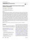 Research paper thumbnail of Adaptive changes in automatic motor responses based on acquired visuomotor correspondence