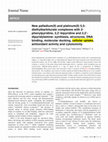 Research paper thumbnail of New palladium(ii) and platinum(ii) 5,5-diethylbarbiturate complexes with 2-phenylpyridine, 2,2′-bipyridine and 2,2′-dipyridylamine: synthesis, structures, DNA binding, molecular docking, cellular uptake, antioxidant activity and cytotoxicity