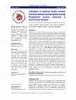 Research paper thumbnail of Utilization of maternal health services and post-partum contraception among Bangladeshi women attending a district level hospital