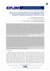 Research paper thumbnail of Perencanaan Model Bisnis Untuk Merdeka Ritel Dengan Pendekatan Business Model Canvas