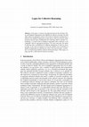 Research paper thumbnail of Logics for Collective Reasoning