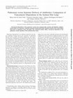 Research paper thumbnail of Pulmonary versus Systemic Delivery of Antibiotics: Comparison of Vancomycin Dispositions in the Isolated Rat Lung