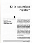 Research paper thumbnail of Es la naturaleza regular?