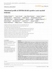 Research paper thumbnail of Mutational profile of ZBTB16‐RARA‐positive acute myeloid leukemia