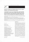 Research paper thumbnail of Toxicity of Malaysian Medicinal Plant Extracts Against Sitophilus oryzae and Rhyzopertha dominica