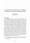 Research paper thumbnail of La formación de la filial Rosario de la Asamblea Permanente por los Derechos Humanos (APDH)