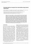 Research paper thumbnail of Secondary light-ion transport from intermediate-energy hadron experiments