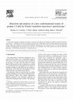 Research paper thumbnail of Detection and analysis of a new conformational isomer of propan-1,2-diol by Fourier transform microwave spectroscopy