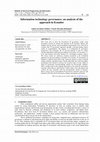 Research paper thumbnail of Information technology governance: an analysis of the approach in Ecuador