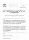 Research paper thumbnail of German mathematicians in exile in Turkey: Richard von Mises, William Prager, Hilda Geiringer, and their impact on Turkish mathematics