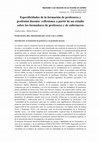 Research paper thumbnail of Especificidades de la formación de profesores y profesión docente: reflexiones a partir de un estudio sobre los formadores de profesores y de enfermeros