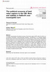 Research paper thumbnail of The political economy of land value capture in the UK: Rent and viability in Salford's new municipalist turn