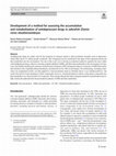 Research paper thumbnail of Development of a method for assessing the accumulation and metabolization of antidepressant drugs in zebrafish (Danio rerio) eleutheroembryos