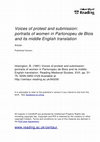 Research paper thumbnail of Voices of protest and submission: portraits of women in Partonopeu de Blois and its middle English translation