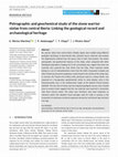 Research paper thumbnail of Petrographic and geochemical study of the stone warrior stelae from central Iberia: Linking the geological record and archaeological heritage