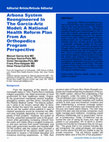 Research paper thumbnail of Arbona system reengineered in the Garcia-Ariz Model: a national health reform plan from an orthopedics program perspective