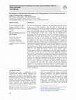 Research paper thumbnail of 2019 - Investigation of Interpreting Education at the Undergraduate Level in Turkey from the Angle of Interpreting Competences