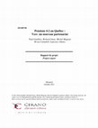 Research paper thumbnail of Pensions 4-2 au Québec: Vers un nouveau partenariat