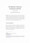 Research paper thumbnail of The Definition of Assertion: Commitment and Truth