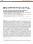 Research paper thumbnail of Influenza delle fluttuazioni climatiche sui grandi laghi a sud delle Alpi: implicazioni nel contesto del riscaldamento globale