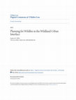 Research paper thumbnail of Planning for Wildfire in the Wildland-Urban Interface: A Resource Guide for Idaho Communities