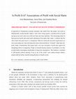 Research paper thumbnail of Is Profit Evil? Associations of Profit with Social Harm