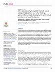 Research paper thumbnail of Who is (not) complying with the U. S. social distancing directive and why? Testing a general framework of compliance with virtual measures of social distancing