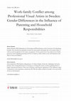 Research paper thumbnail of Work-family Conflict among Professional Visual Artists in Sweden: Gender Differences in the Influence of Parenting and Household Responsibilities