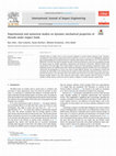 Research paper thumbnail of Experimental and numerical studies on dynamic mechanical properties of threads under impact loads