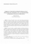 Research paper thumbnail of Sobre el concepto de profundidad en el Zibaldone de Leopardi y en las tradiciones literarias italiana e hispánica