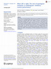 Research paper thumbnail of When left is right: The role of typological similarity in multilinguals’ inhibitory control performance